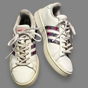 Adidas x Farm Rio Grand Court Sneakers Floral Print Stripes Classic Women’s 8